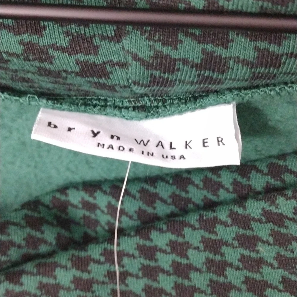 Sweater Tunic size M Black & Green Organic Bamboo -Bryn Walker NWT - Picture 4 of 8